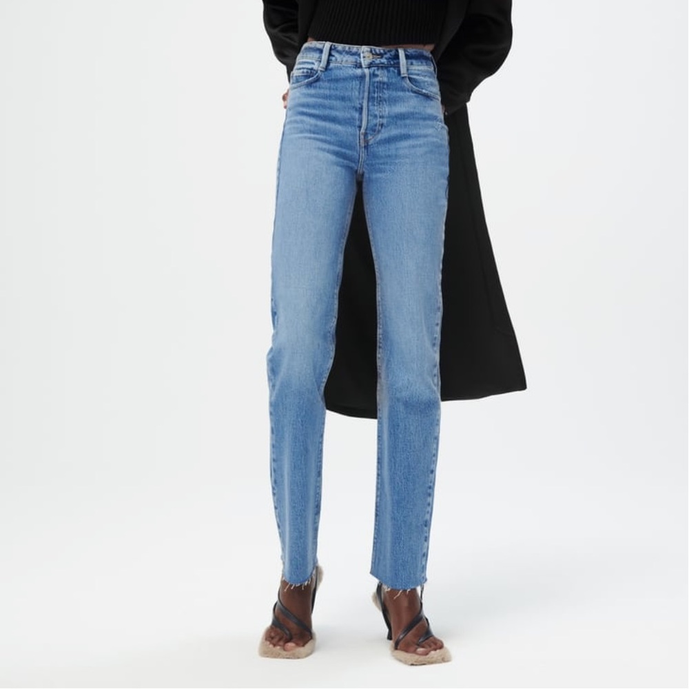 Zara High rise straight jeans size 6